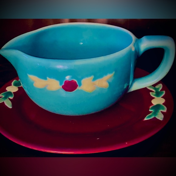 Coors rosebud plate and pouring dish - Picture 6 of 10